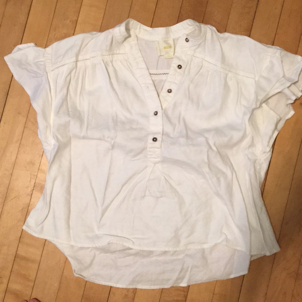 White Maeve blouse from Anthropologie